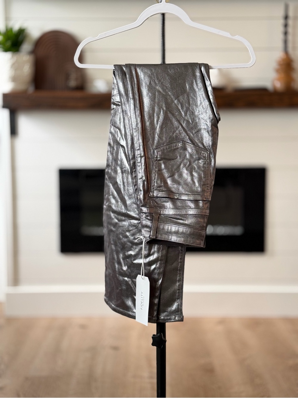 Fidelity Metallic Silver Pants